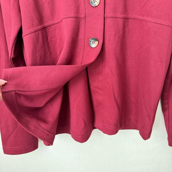 Vintage North Style Women Red Cardigan Sweater Button Top Longsleeve Size Small - Picture 4 of 8